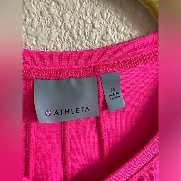ATHLETA Neon Pink 1/4 Zip Top 🌴 - Picture 5 of 6